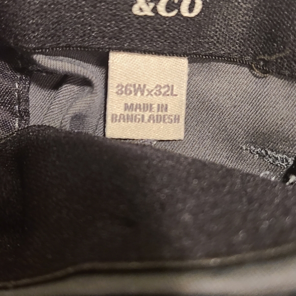 Goodfellow & Co. Charcoal Wrinkle Resist Slim Tech Chino Pants 36 X 32 - Picture 4 of 5